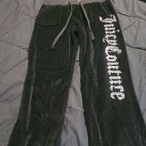 Juicy Couture Black Sweatpants with Silver Logo